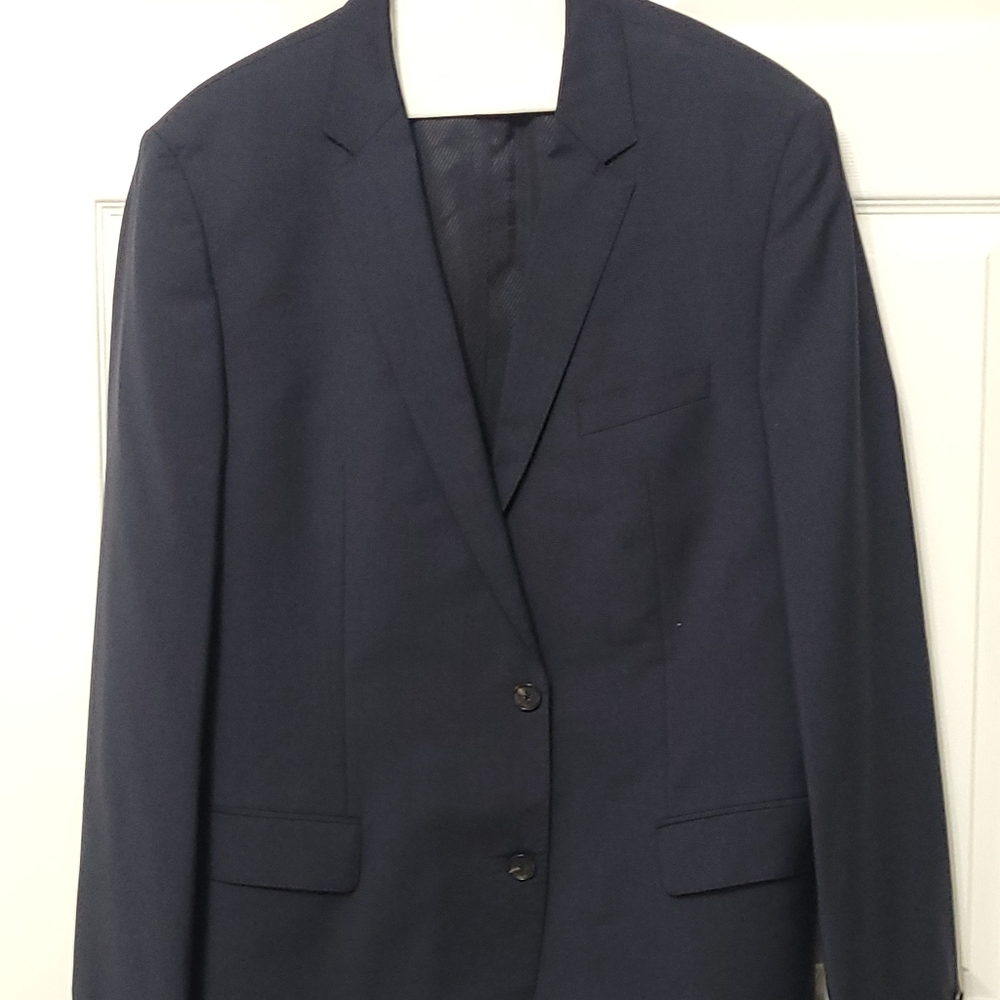 Mens Hugo Boss Navy Blue Blazer  Sz 44L